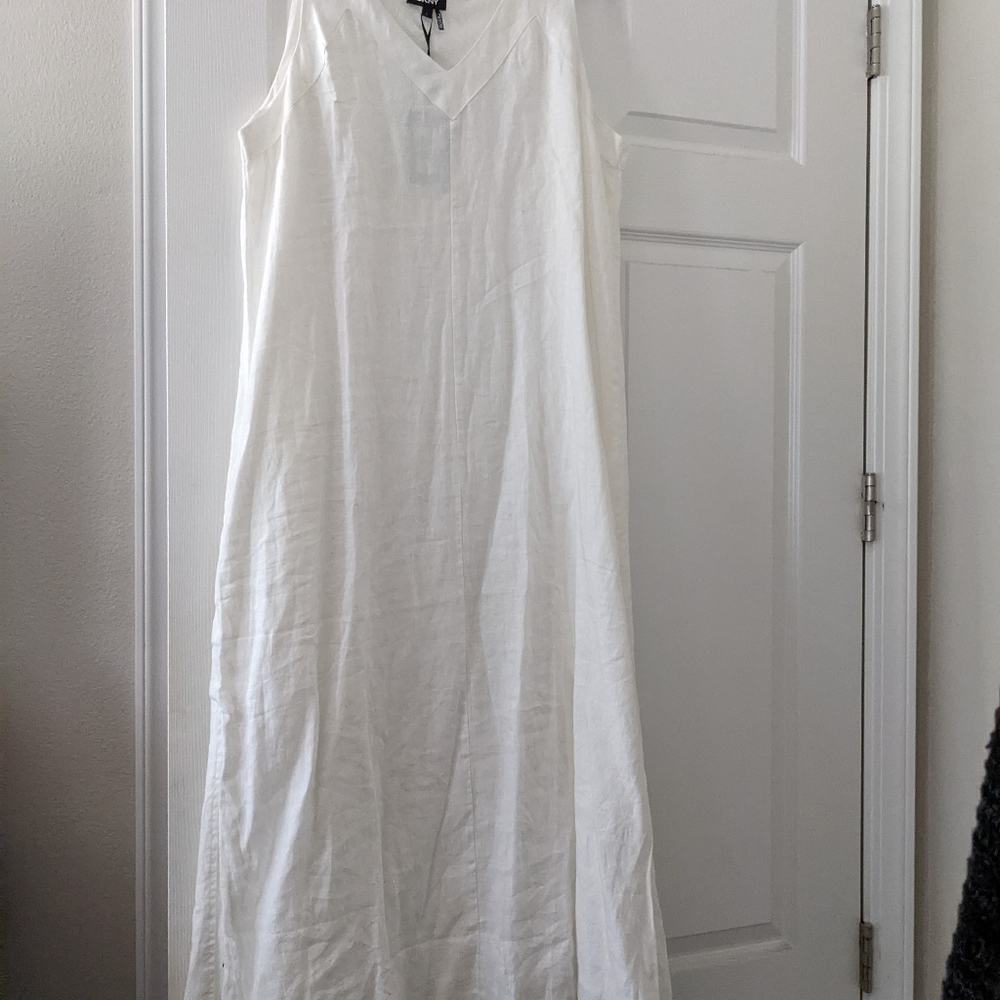 DKNY linen maxi dress